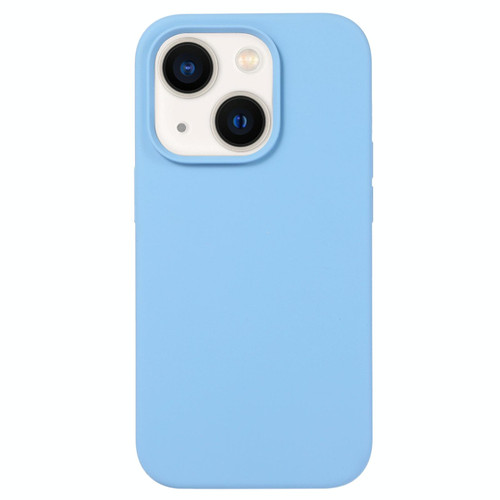 For iPhone 14 Liquid Silicone Phone Case(Azure Blue) For iPhone 14 Liquid Silicone Phone Case(Azure Blue)