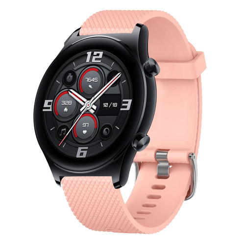 For Huawei Watch 3 22mm Diamond Textured Silicone Watch Band(Black) For Huawei Watch 3 22mm Diamond Textured Silicone Watch Band(Black)