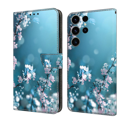 For Samsung Galaxy S23 FE 5G Crystal 3D Shockproof Protective Leather Phone Case(Plum Flower) For Samsung Galaxy S23 FE 5G Crystal 3D Shockproof Protective Leather Phone Case(Plum Flower)