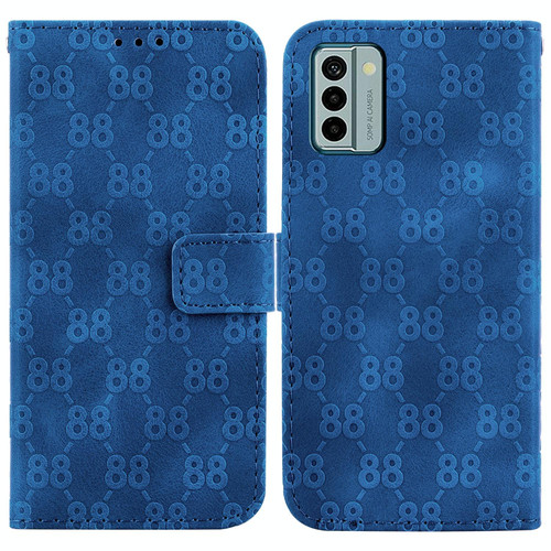 For Nokia G22 Double 8-shaped Embossed Leather Phone Case(Blue)