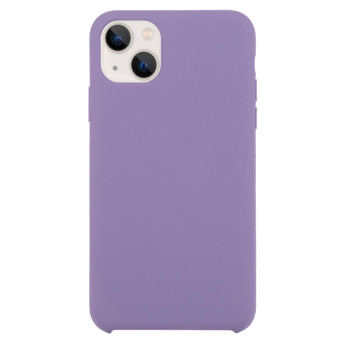 Solid Silicone Phone Case For iPhone 15(Purple)