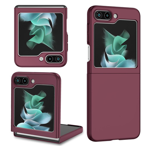 For Samsung Galaxy Z Flip5 5G Armor Foldable Phone Case(Wine Red) For Samsung Galaxy Z Flip5 5G Armor Foldable Phone Case(Wine Red)