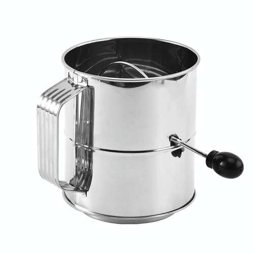 Hand-crank Oblique Flour Sieve Kitchen Baking Tools, Specification: Style One
