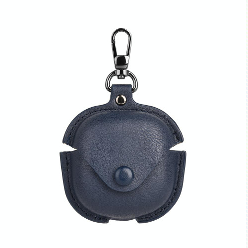 For Samsung Galaxy Buds Live / Pro Leather TWS Earphone Protective Case with Hook(Blue)