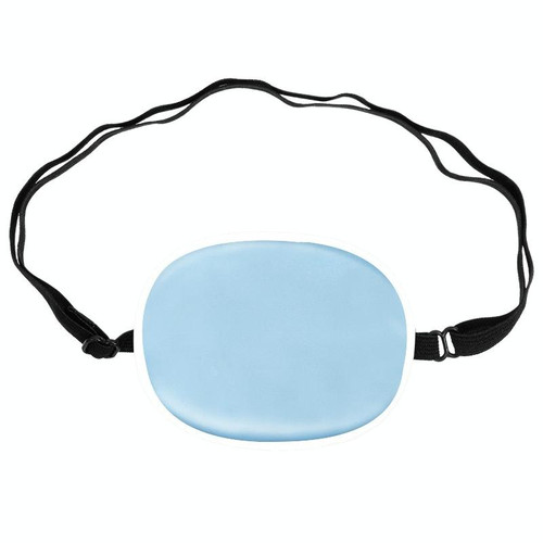 Children Silk Blackout Eye Mask Strabismus Correction Covering Eye Patch(Magnolia White Edge)