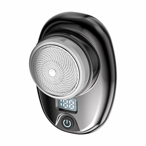 Portable Digital Razor Mini Washable Electric Shaver(Gradient Black)