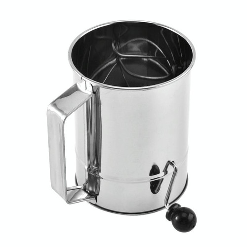 Hand-crank Oblique Flour Sieve Kitchen Baking Tools, Specification: Style Two