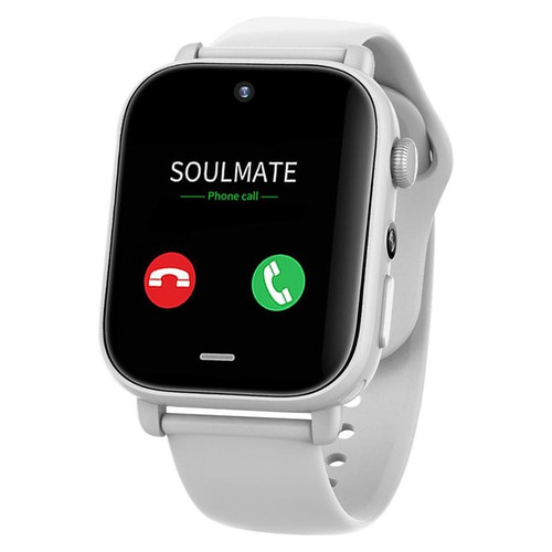 UNIWA X1S 1.9 inch IP67 Waterproof 4G Android 8.1 Dual Cameras Smart Watch Support Temperature Measurement, Specification:2G+16G(White)