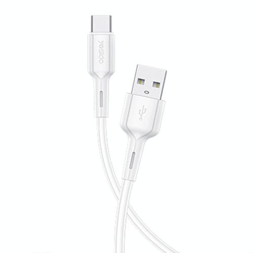 Yesido CA42 2.4A USB to USB-C / Type-C Charging Cable, Length: 1m(White)