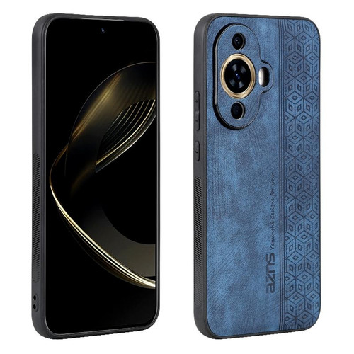 For Huawei nova 11 AZNS 3D Embossed Skin Feel Phone Case(Sapphire Blue)
