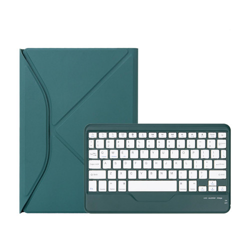 Z11B Pen Slot Bluetooth Keyboard Leather Tablet Case For iPad Pro 11 2021/2020/2018 (Green)