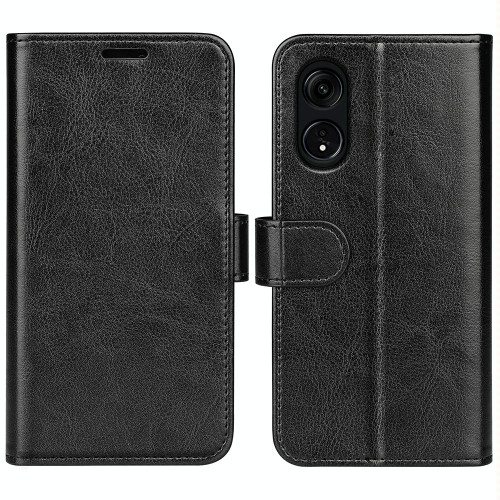 For OPPO A1 Pro 5G / Reno8 T 5G R64 Texture Horizontal Flip Leather Phone Case(Black)