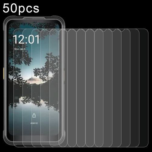 For AGM G2 Pro 50pcs 0.26mm 9H 2.5D Tempered Glass Film