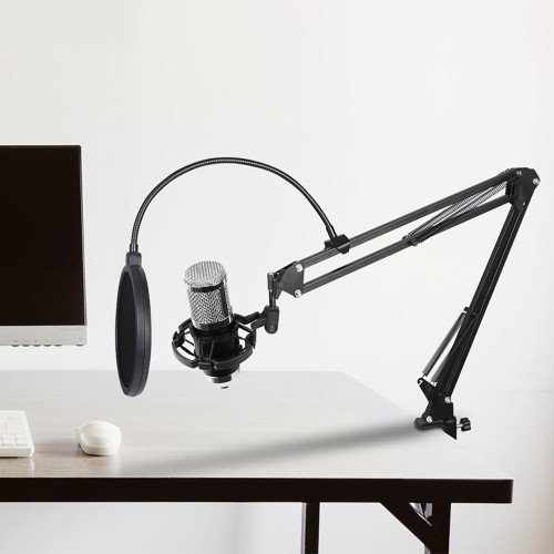 A9 USB Computer Phone Live Broadcast Microphone National K Song Recording Wired Microphone With Cantilever Stand