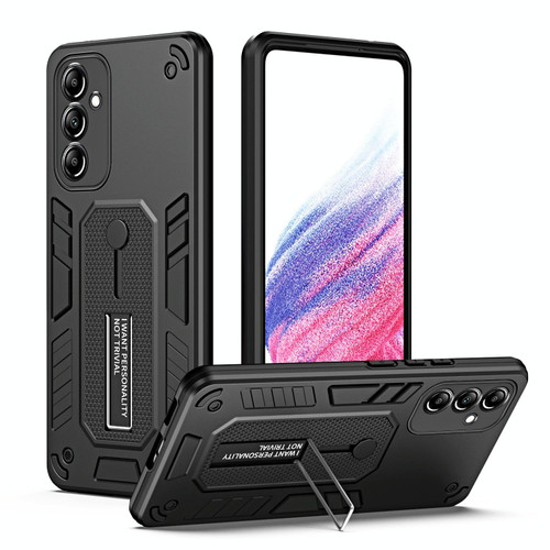 For Samsung Galaxy A54 5G Variety Brave Armor Finger Loop Holder Phone Case(Black)