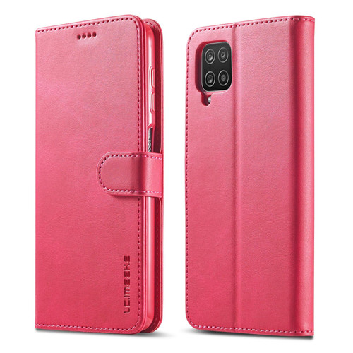 For Samsung Galaxy M53 5G LC.IMEEKE Calf Texture Leather Phone Case(Red)