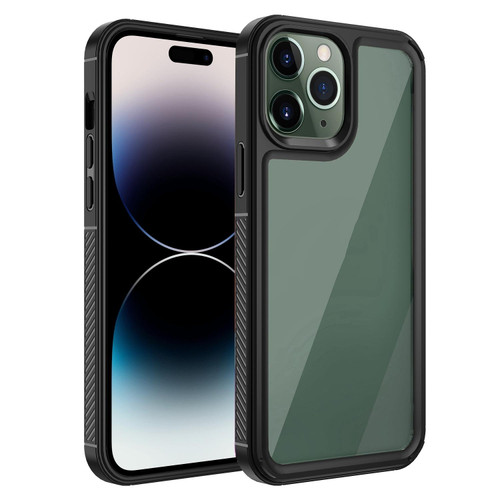 For iPhone 14 Pro Max Forerunner TPU+PC Phone Case (Black)