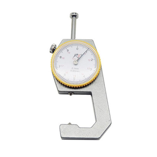 CHIXI Handheld Thickness Gauge Paper Thickness Gauge, Specification: Mid-range 0-20mm Pointed Head