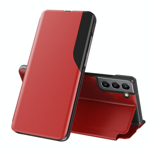 For Samsung Galaxy S22 Plus 5G Attraction Flip Holder Leather Phone Case(Red)