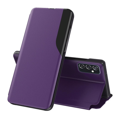 For Samsung Galaxy A33 5G Attraction Flip Holder Leather Phone Case(Purple)