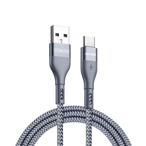 DUZZONA A8 2.4A USB to USB-C/Type-C Charging Data Cable, Length:1m