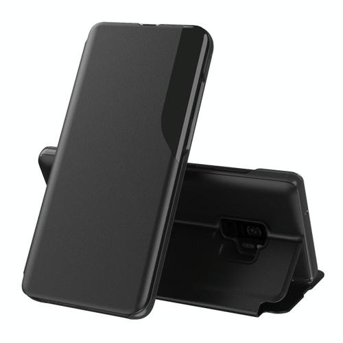 For Samsung Galaxy S9 Attraction Flip Holder Leather Phone Case(Black)