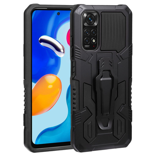 For Xiaomi Redmi Note 11S Armor Warrior PC + TPU Phone Case(Black) For Xiaomi Redmi Note 11S Armor Warrior PC + TPU Phone Case(Black)