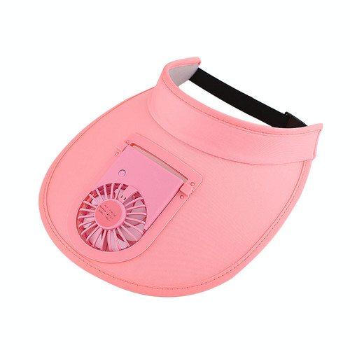 USB Rechargeable Fan Hat Summer Sunshade Large Brim Empty Top Sun Hat(Pink) USB Rechargeable Fan Hat Summer Sunshade Large Brim Empty Top Sun Hat(Pink)