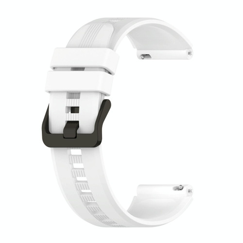 For Huawei GT3 46mm 22mm Vertical Silicone Watch band(White)