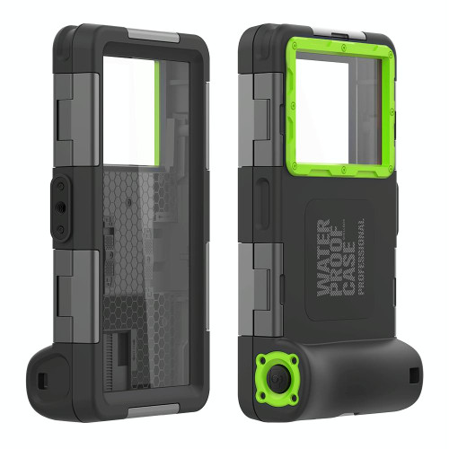 RedPepper 2nd Generation Diving Waterproof Protective Case, Waterproof depth: 15m(Black + Green)