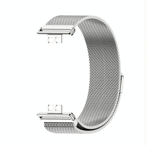 For Huawei Watch Fit Mijobs Milan Magnetic Stainless Steel Watch Band(Silver)