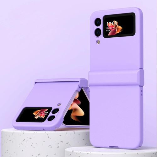 For Samsung Galaxy Z Flip3 5G Hinge Flip Phone Case(Purple) For Samsung Galaxy Z Flip3 5G Hinge Flip Phone Case(Purple)