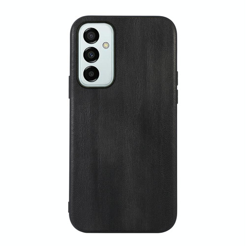 For Samsung Galaxy M23 / F23 5G Yellow Cow Texture PU Phone Case(Black)