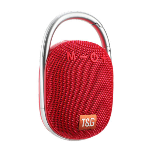 T&G TG321 TWS Portable Wireless Outdoor Mini Speaker with LED Light(Red)