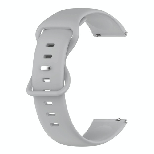 For Amazfit GTR 2 22mm Silicone Solid Color Watch Band(Grey)