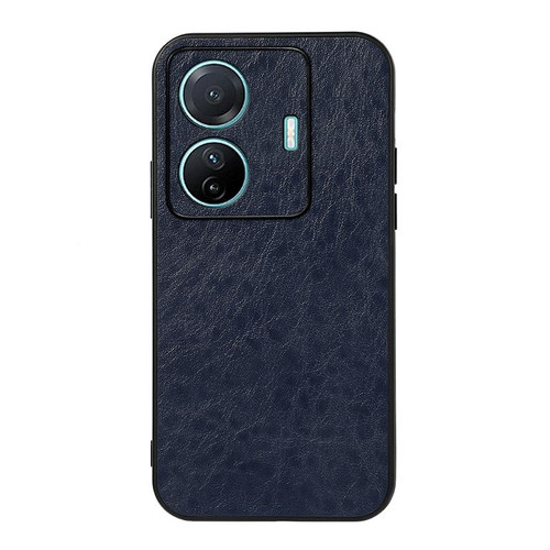 For vivo S15e Accurate Hole Crazy Horse Texture PU Phone Case(Blue) For vivo S15e Accurate Hole Crazy Horse Texture PU Phone Case(Blue)