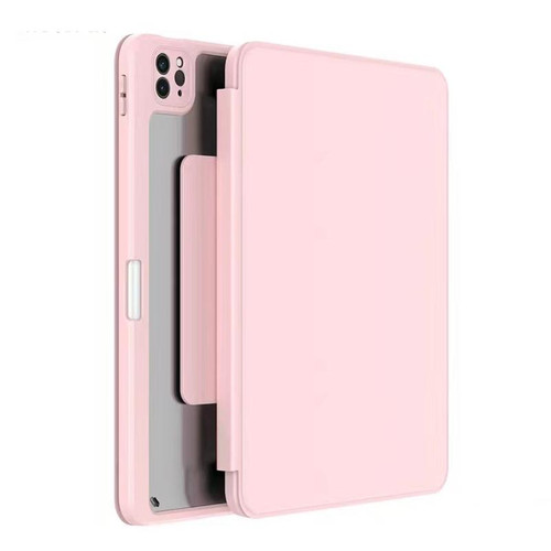 Mutural Jianshang Series Tablet Leather Smart Case For iPad Air 2022 / 2020 10.9 / Pro 11(Pink)