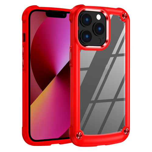 For iPhone 13 Pro Max TPU + PC Lens Protection Phone Case (Red) For iPhone 13 Pro Max TPU + PC Lens Protection Phone Case (Red)
