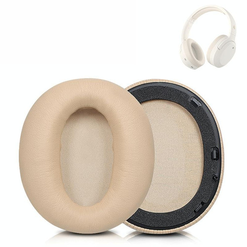 2 PCS Headset Earmuffs Sponge Cover for Edifier W820nb,Style: Khaki