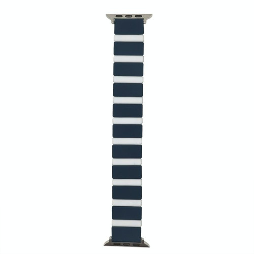 Silicone Splicing Watch Band For Apple Watch Series 9&8&7 41mm / SE 3&SE 2&6&SE&5&4 40mm / 3&2&1 38mm(4)