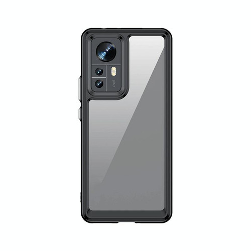 For Xiaomi 12 / 12X / 12S Colorful Series Acrylic + TPU Phone Case(Black) For Xiaomi 12 / 12X / 12S Colorful Series Acrylic + TPU Phone Case(Black)