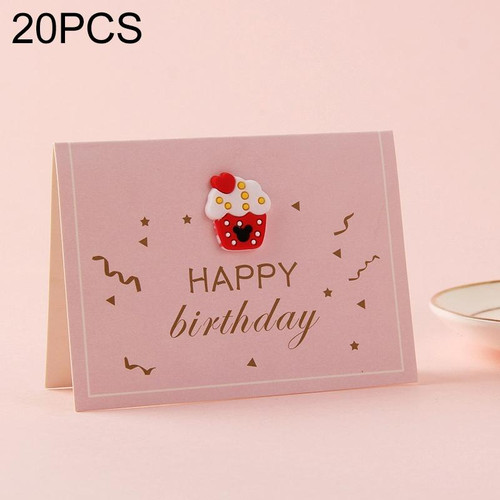 20 PCS 3D Holiday Blessing And Thanksgiving Card(Popsicle  Icon)
