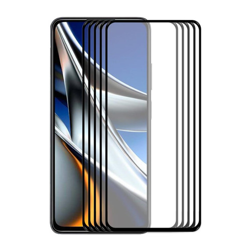 5 PCS For Xiaomi Poco X4 Pro 5G ENKAY Full Glue 0.26mm 9H 2.5D Tempered Glass Full Film 5 PCS For Xiaomi Poco X4 Pro 5G ENKAY Full Glue 0.26mm 9H 2.5D Tempered Glass Full Film