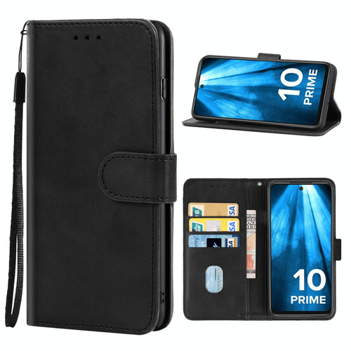 For Xiaomi Redmi 10 Prime 2022 Leather Phone Case(Black)