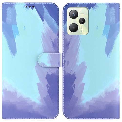 For OPPO Realme C35 Watercolor Pattern Horizontal Flip Leather Phone Case(Winter Snow) For OPPO Realme C35 Watercolor Pattern Horizontal Flip Leather Phone Case(Winter Snow)