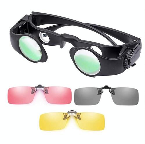 8x Fishing Binoculars Zoomable Telescope Glasses ,Style: Telescope+Three-color Clip