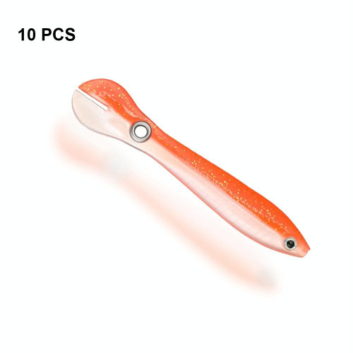 10 PCS Luya Bait Loach Bionic Bait Fishing Supplies, Specification: 2G / 6.7cm(Orange) 10 PCS Luya Bait Loach Bionic Bait Fishing Supplies, Specification: 2G / 6.7cm(Orange)