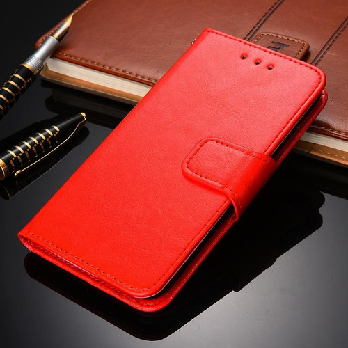 For Motorola Moto G Pure Crystal Texture Leather Phone Case(Red)