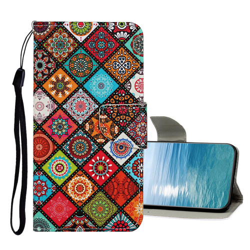 For Samsung Galaxy A73 5G Colored Drawing Pattern Flip Leather Case(Ethnic Style)