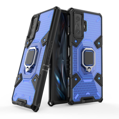For Xiaomi Redmi K50 Gaming Space PC+TPU Shockproof Phone Case with Ring Holder(Blue)